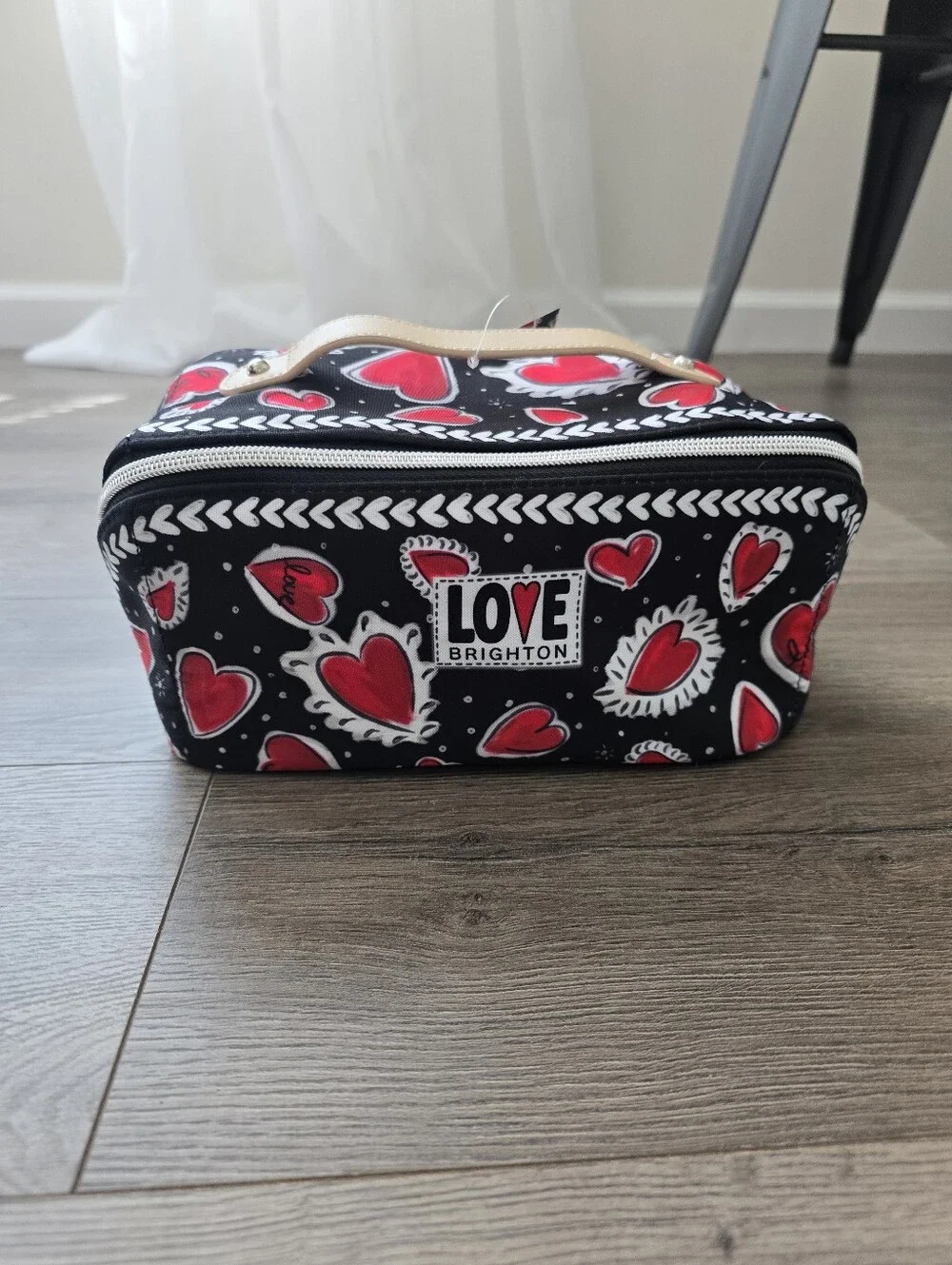 Brighton Heatts A Flutter Cosmetic Bag NWT